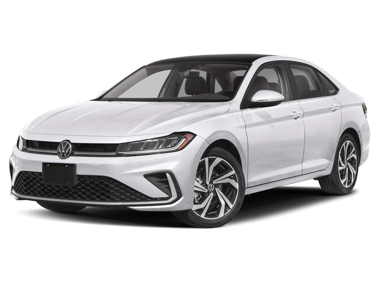 2026 Volkswagen Jetta 1.5T SEL in Opal White Pearl — front three-quarter view
