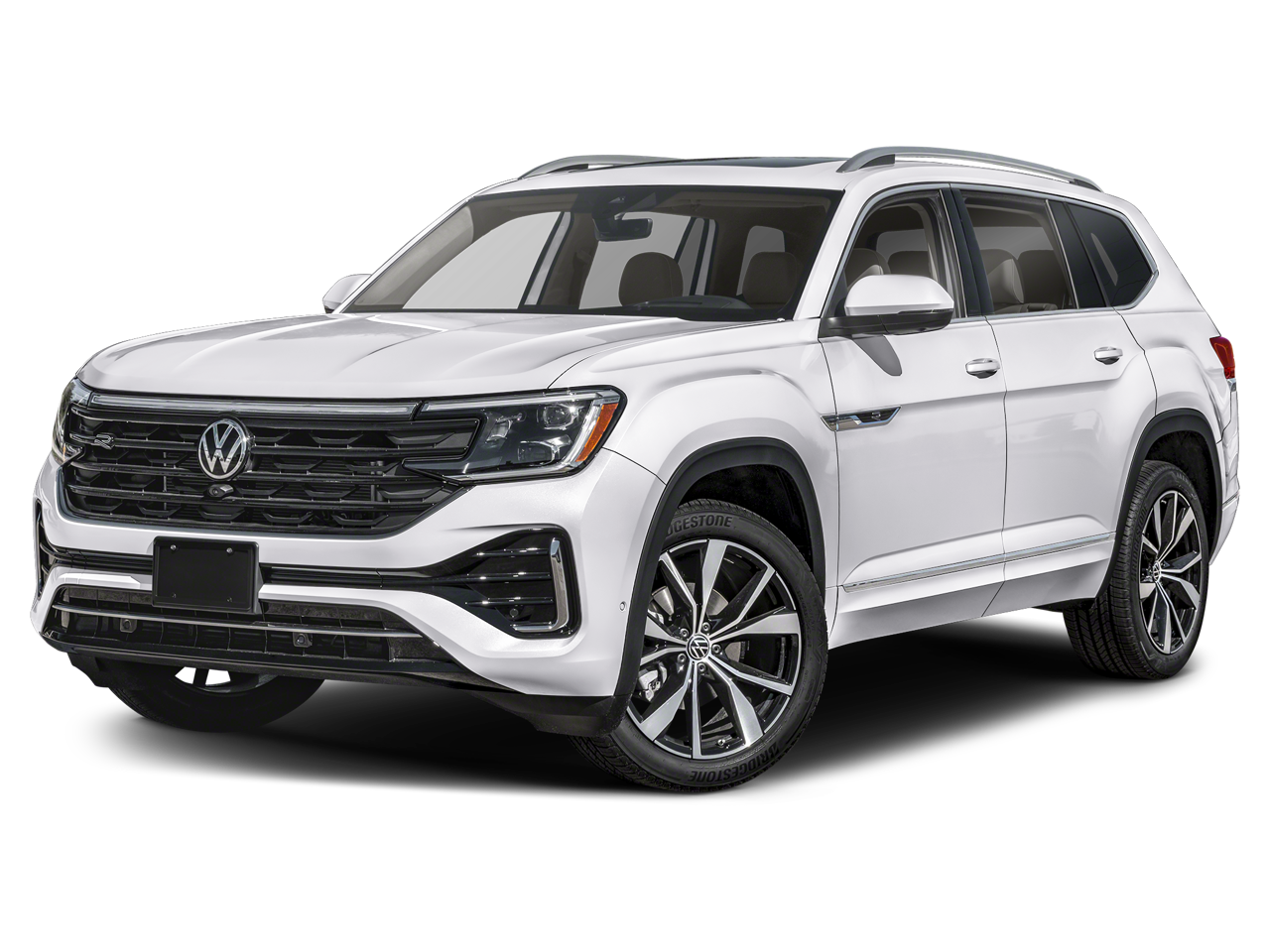 2026 Volkswagen Atlas 2.0T SEL Premium R-Line in Opal White Pearl — front three-quarter view