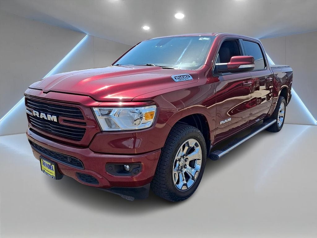2020 RAM 1500 Big Horn/Lone Star in Delmonico Red Pearlcoat — front three-quarter view