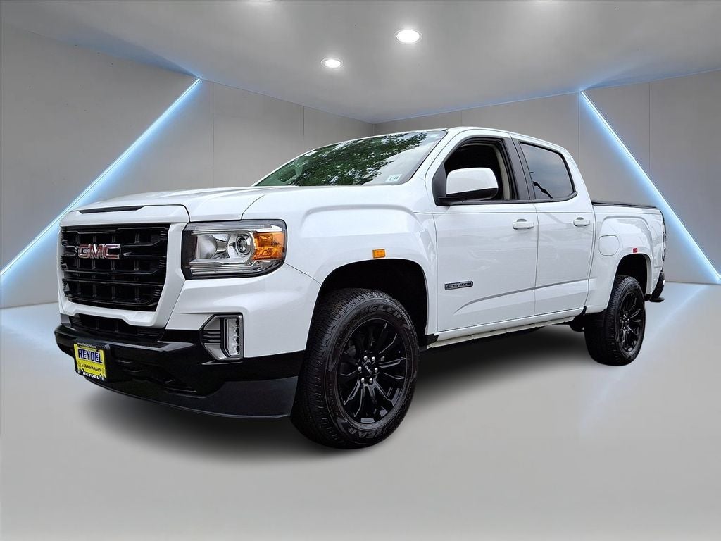 2022 GMC Canyon Elevation in Summit White — front three-quarter view